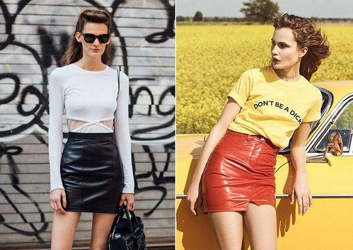 明星性感皮裙,性感皮裙演绎明星风采